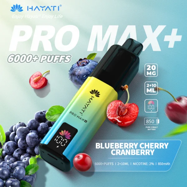 Hayati Pro Max+ 6000 Puffs Vape Kit TPD Compliant  Box Of 5 - Vapes Trade