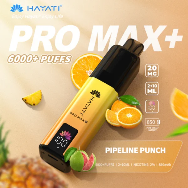 Hayati Pro Max+ 6000 Puffs Vape Kit TPD Compliant – Box Of 5